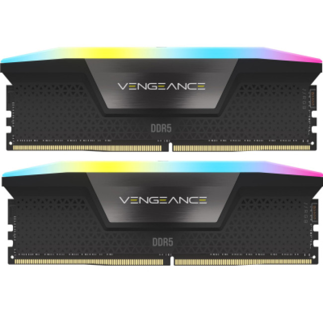 Corsair 96 GB (2x48GB) DDR5 5600 MHz Vengeance RGB Black (CMH96GX5M2B5600C40)