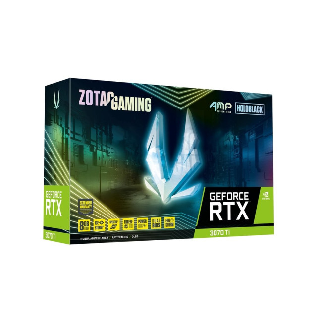 Видеокарта ZOTAC GeForce RTX 3070 Ti 8GB GDDR6X AMP GAMING Extreme Holo (ZT-A30710B-10P)