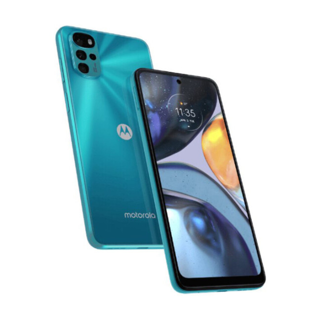 Смаpтфон Motorola Moto G22 4/64GB Iceberg Blue (PATW0030)