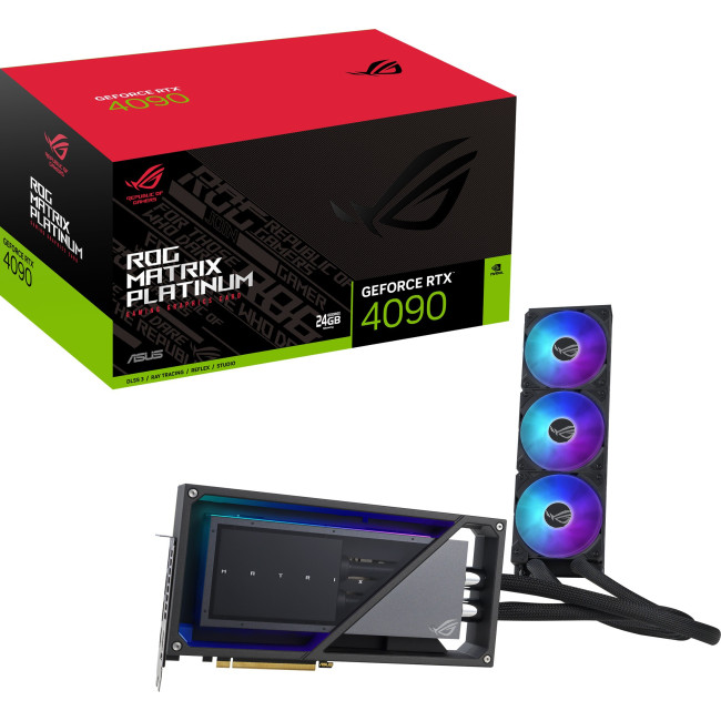 Видеокарта Asus ROG Matrix GeForce RTX 4090 Platinum 24576MB (ROG-MATRIX-RTX4090-P24G-GAMING)