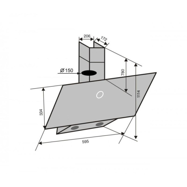 Ventolux Mirror 60 BK (800) TC