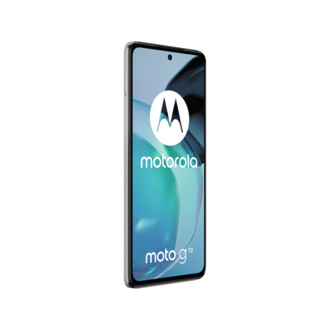 Смаpтфон Motorola G72 8/128GB Mineral White (PAVG0014)