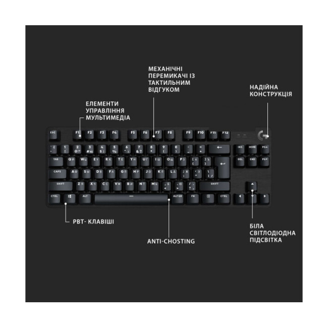 Logitech G413 TKL SE Black (920-010446)