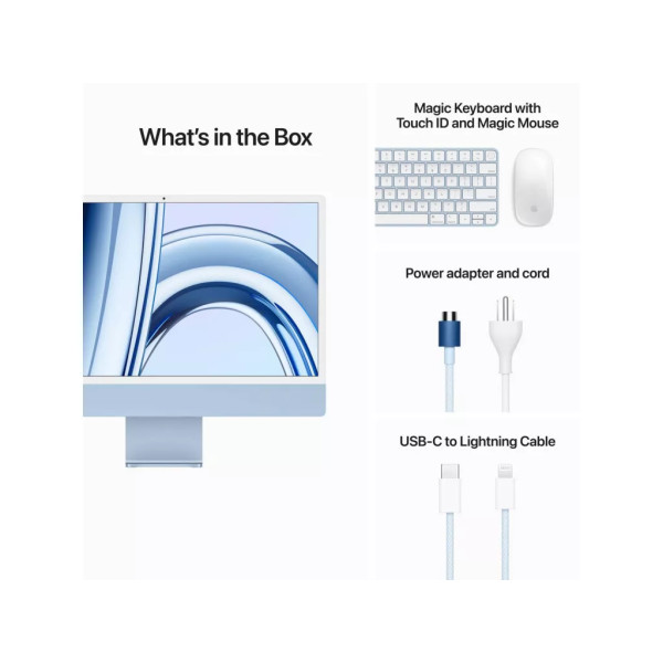 Apple iMac 24 M3 2023 Blue (Z19K0001V) - купить в интернет-магазине