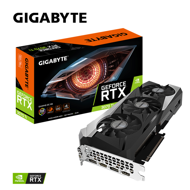 Видеокарта GIGABYTE GeForce RTX3070 Ti 8Gb GAMING OC (GV-N307TGAMING OC-8GD)