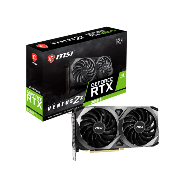 Видеокарта MSI GeForce RTX3060 8Gb VENTUS 2X OC (RTX 3060 VENTUS 2X 8G OC)