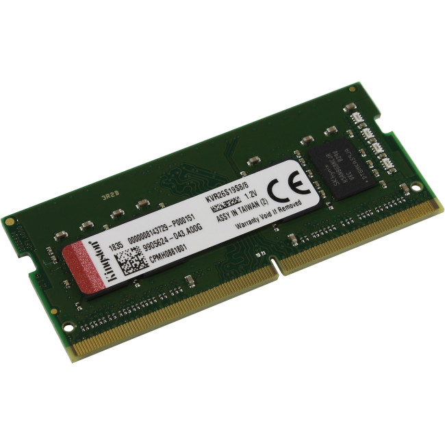 Модуль памяти SO-DIMM 8GB/2666 DDR4 Kingston (KVR26S19S8/8)