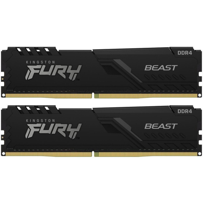 Модуль пам'яті DDR4 2x4GB/3200 Kingston Fury Beast Black (KF432C16BBK2/8)