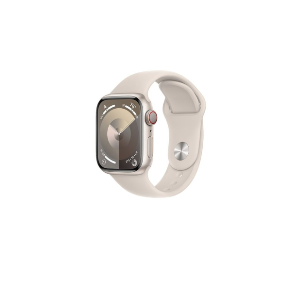 Apple Watch Series 9 GPS + Cellular 41mm Starlight Alu. Case с браслетом Starlight Sport Band - S/M (MRHN3) 