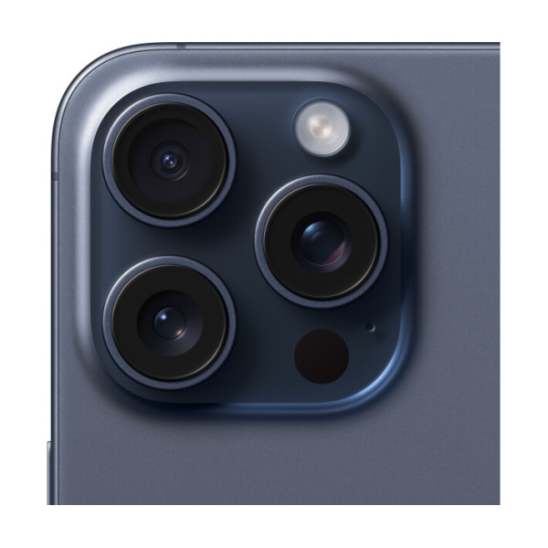 Аплайфон іФон 15 Про Макс 256ГБ з еСіМ у синьому титановому кольорі (MU693)