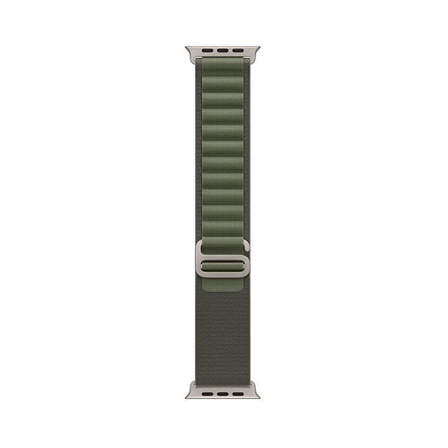 Apple Watch Ultra GPS + Cellular 49mm Titanium Case with Green Alpine Loop - Small (MNHC3/MNHJ3)