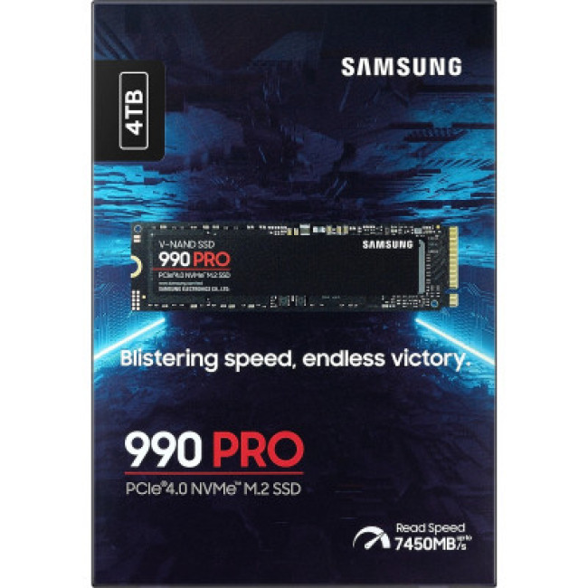 SSD накопитель Samsung 990 PRO 4 TB (MZ-V9P4T0BW)