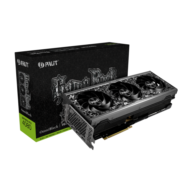 Видеокарта Palit GeForce RTX 4080 GameRock OmniBlack (NED4080019T2-1030Q)