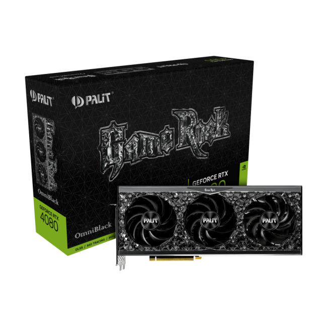 Видеокарта Palit GeForce RTX 4080 GameRock OmniBlack (NED4080019T2-1030Q)