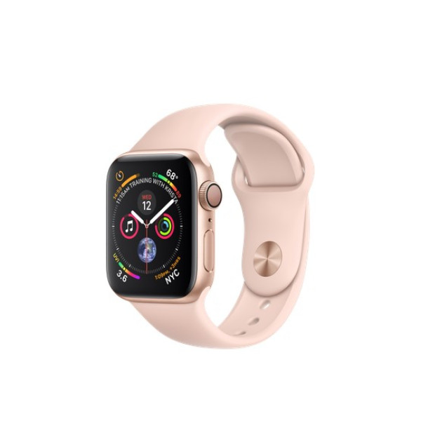 Умные часы Apple Watch Series 4 GPS 40mm Gold Alum. w. Pink Sand Sport b. Gold Alum. (MU682)
