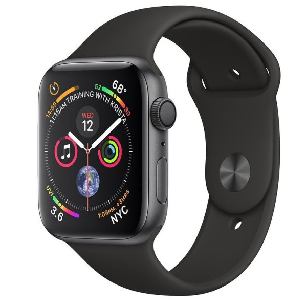 Умные часы Apple Watch Series 4 GPS 40mm Gray Alum. w. Black Sport b. Gray Alum. (MU662)