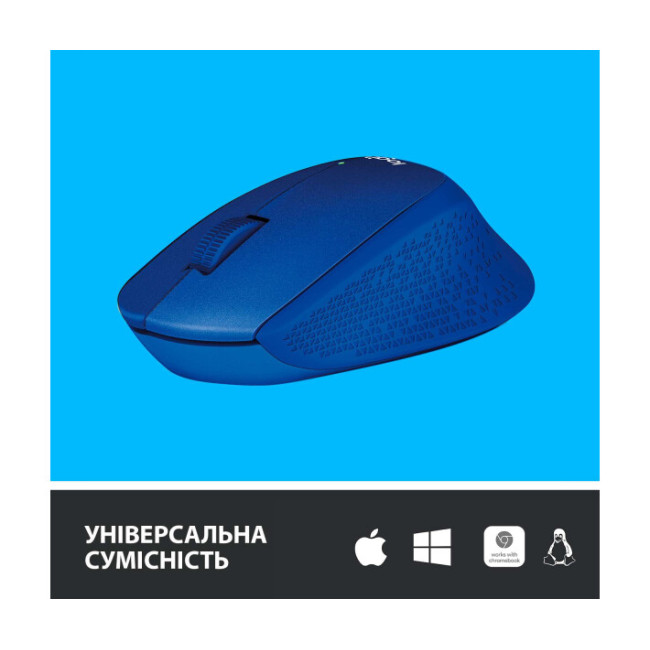 Мышь Logitech M330 Silent Plus Blue (910-004910)