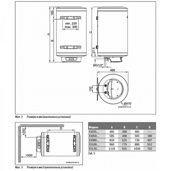 Водонагреватель Bosch Tronic 8000 T ES 100-5 2000W