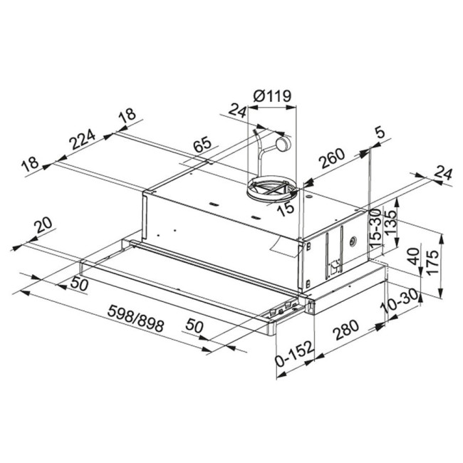 Franke Flexa FTC 612 XS LED1 (315.0532.375)