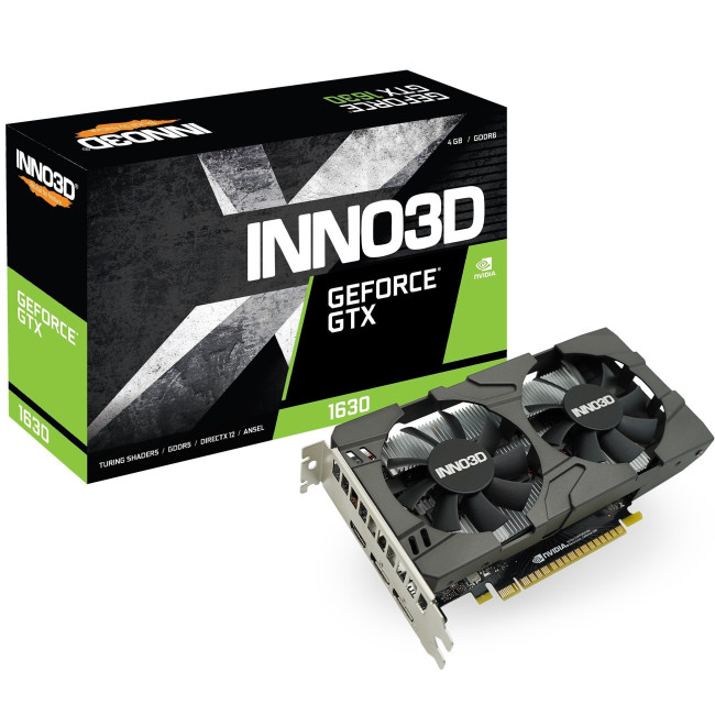 Видеокарта Inno3D GeForce GTX 1630 TWIN X2 OC (N16302-04D6X-1177VA25)