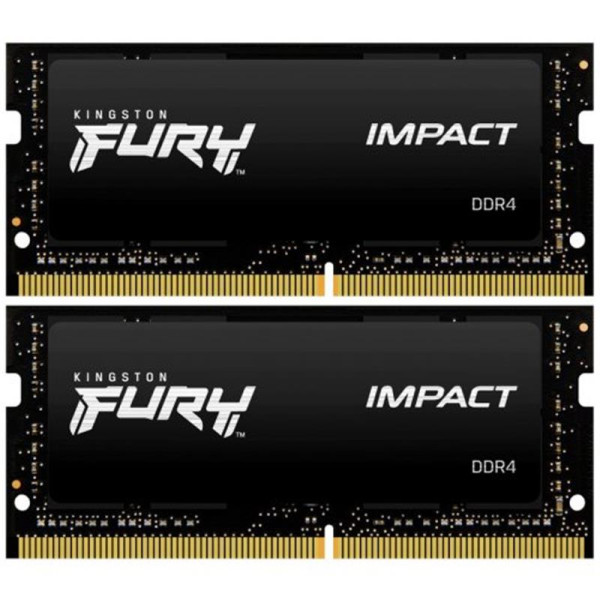 Модуль пам'яті SO-DIMM 2x32GB/3200 DDR4 Kingston Fury Impact (KF432S20IBK2/64)