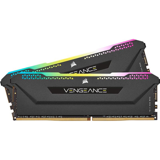 Модуль памяти DDR4 2x8GB/3600 Corsair Vengeance RGB Pro SL Black (CMH16GX4M2D3600C18)