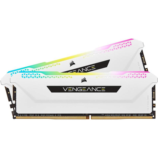 Модуль памяти DDR4 2x8GB/3600 Corsair Vengeance RGB Pro SL White (CMH16GX4M2D3600C18W)