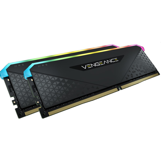 Модуль пам'яті DDR4 2x8GB/3200 Corsair Vengeance RGB RS Black (CMG16GX4M2E3200C16)