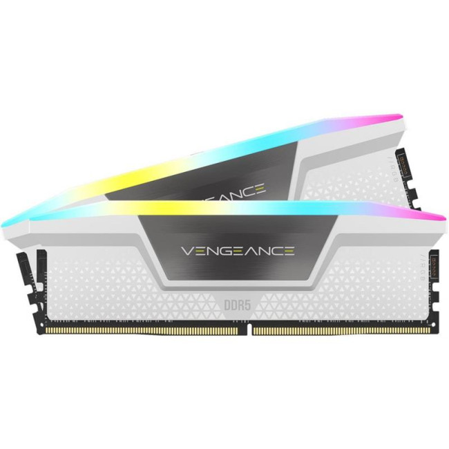 Модуль пам'яті DDR5 2x16GB/6000 Corsair Vengeance RGB White (CMH32GX5M2B6000C40W)