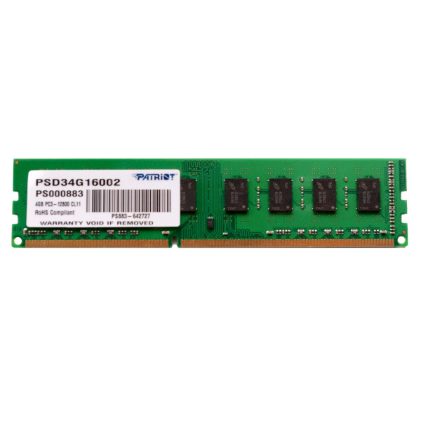 Модуль пам'яті DDR3 4GB/1600 Patriot Signature Line (PSD34G16002)