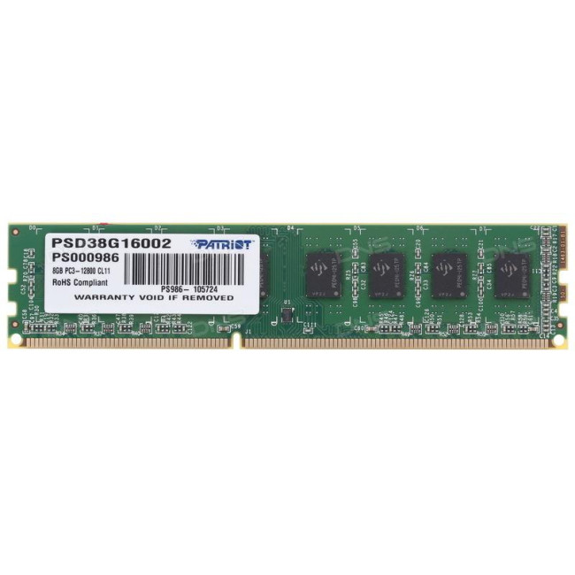 Модуль памяти DDR3 8GB/1600 Patriot Signature Line (PSD38G16002)