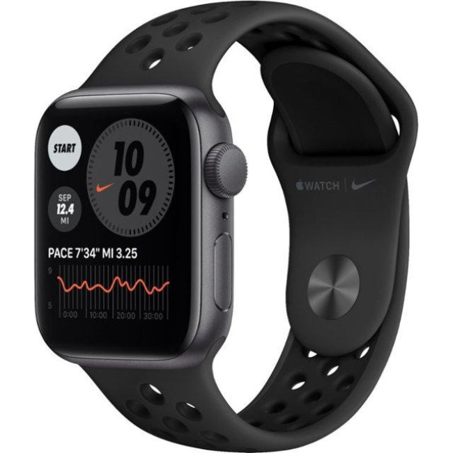 Apple Watch Nike SE GPS 40mm Space Gray Aluminum Case w. Anthracite/Black Nike Sport B. (MYYF2)