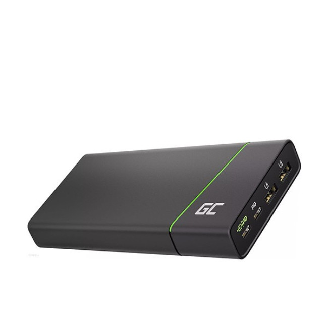 Портативное зарядное устройство Green Cell GC PowerPlay Ultra 26800 мАч 128 W Black (PBGC04)