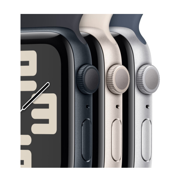 Apple Watch SE 2 GPS 44mm Starlight Aluminium Case with Starlight Sport Band M/L (MRE53)