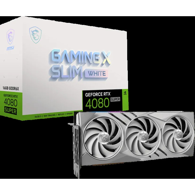 MSI GeForce RTX 4080 SUPER GAMING X SLIM WHITE 16384MB (RTX 4080 SUPER 16G GAMING X SLIM WHITE)