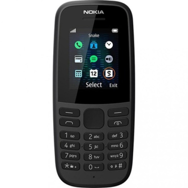 Nokia 105 Dual Sim 2019 Black (16KIGB01A01) (UA)