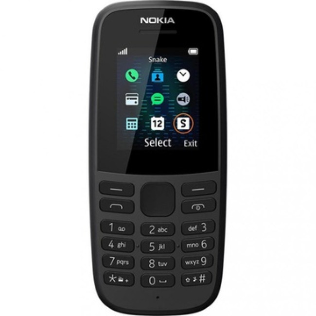 Мобільний телефон Nokia 105 Dual Sim 2019 Black (16KIGB01A01) (UA)