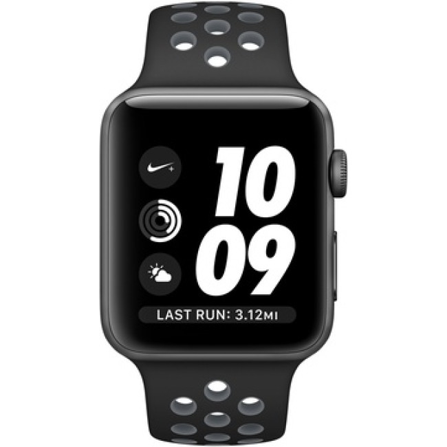 Apple Watch Nike+ 38mm Series 2 Sp Gr Alu. Case w. Black/Cool Gray Nike Sport B. (MNYX2)