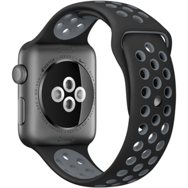 Apple Watch Nike+ 42mm Series 2 Sp Gr Alu. Case w. Black/Cool Gray Nike Sport B. (MNYY2)