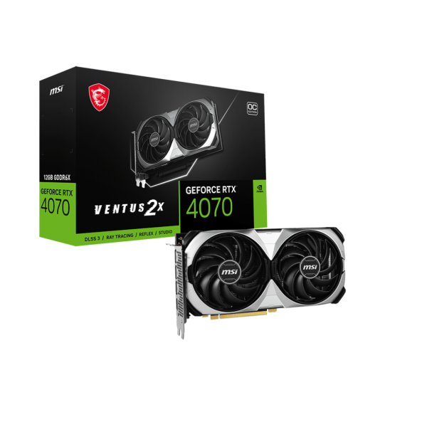 MSI GeForce RTX4070 12Gb VENTUS 2X OC (RTX 4070 VENTUS 2X 12G OC)