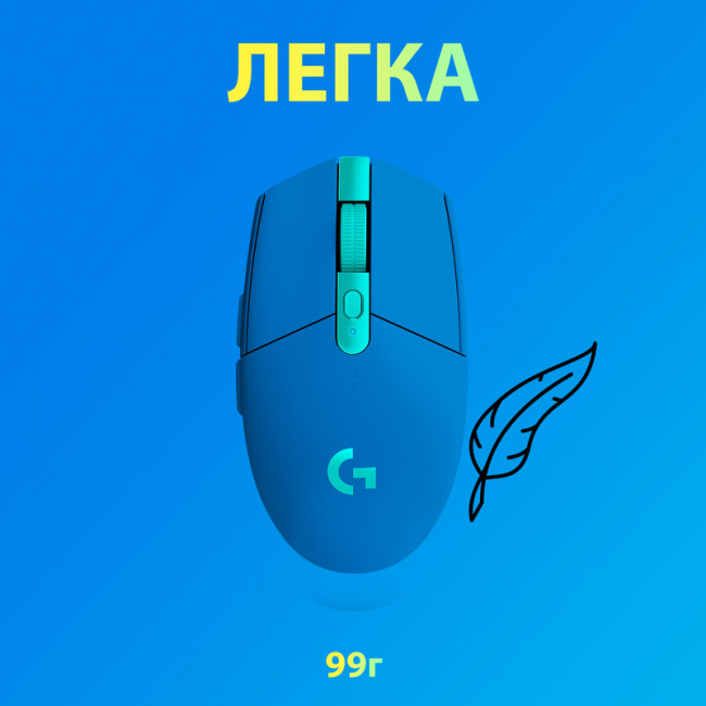 Мышь Logitech G305 Lightspeed Blue (910-006014)