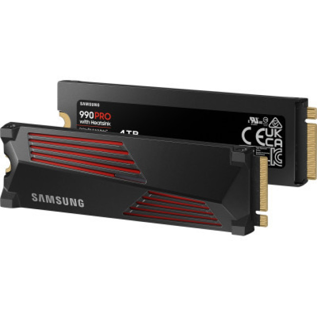 SSD накопитель Samsung 990 PRO with Heatsink 4 TB (MZ-V9P4T0CW)