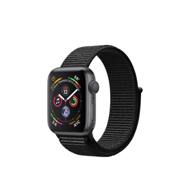 Смарт-часы Apple Watch Series 4 GPS 40mm Gray Alum. w. Black Sport l. Gray Alum. (MU672)