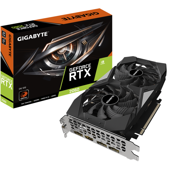 Видеокарта Gigabyte GeForce RTX2060 12Gb (GV-N2060D6-12GD)