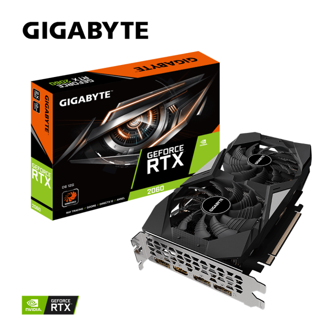 Видеокарта Gigabyte GeForce RTX2060 12Gb (GV-N2060D6-12GD)