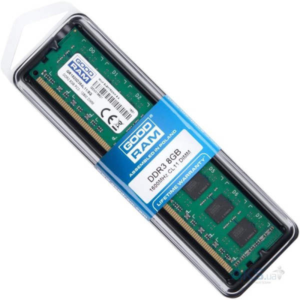 Модуль пам'яті DDR3 8GB/1600 GOODRAM (GR1600D364L11/8G)