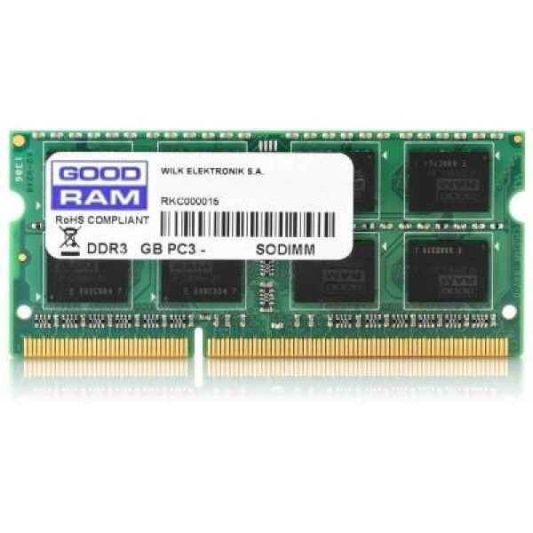 Модуль пам'яті SO-DIMM 8GB/1600 DDR3 1,35V GOODRAM (GR1600S3V64L11/8G)