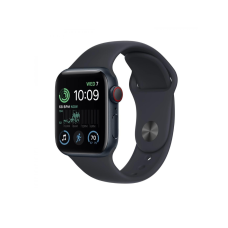 Apple Watch SE 2 GPS + Cellular 40mm Midnight Aluminum Case w. Midnight S. Band - S/M (MNTM3)