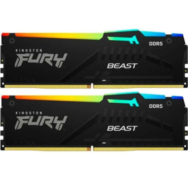 Kingston FURY 64 GB (2x32GB) DDR5 6000 MHz Beast RGB (KF560C40BBAK2-64)