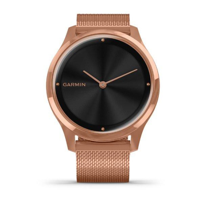 Garmin Vivomove Luxe 18K Rose Gold PVD Stainless Steel w. Rose Gold Milanese B. (010-02241-24)